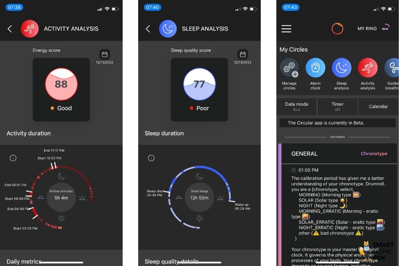 Man sieht die Circular App.